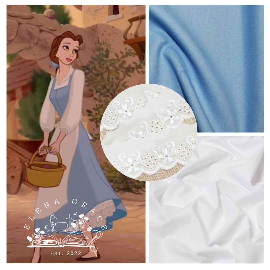 Custom Blue Belle Dress - Hannah