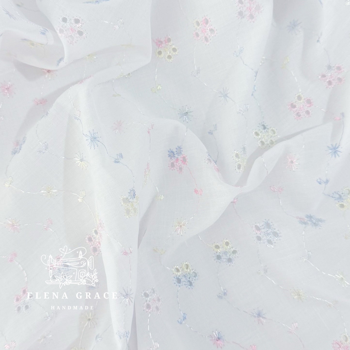 Pastel Broderie Blair Blouse Slot