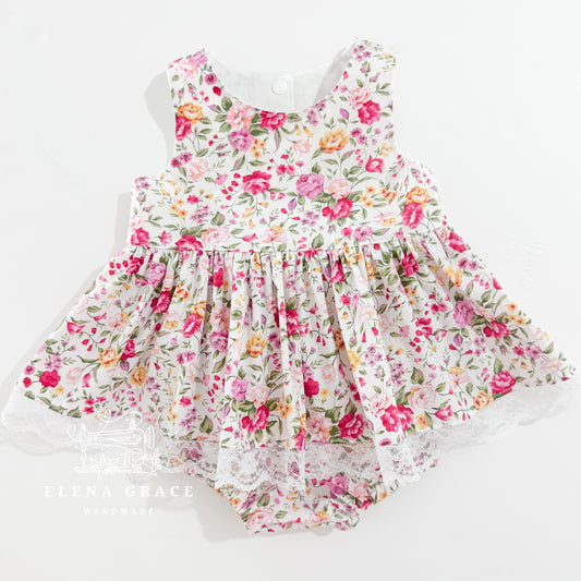 Sleeveless Caroline | "Peach Bows" SLOT