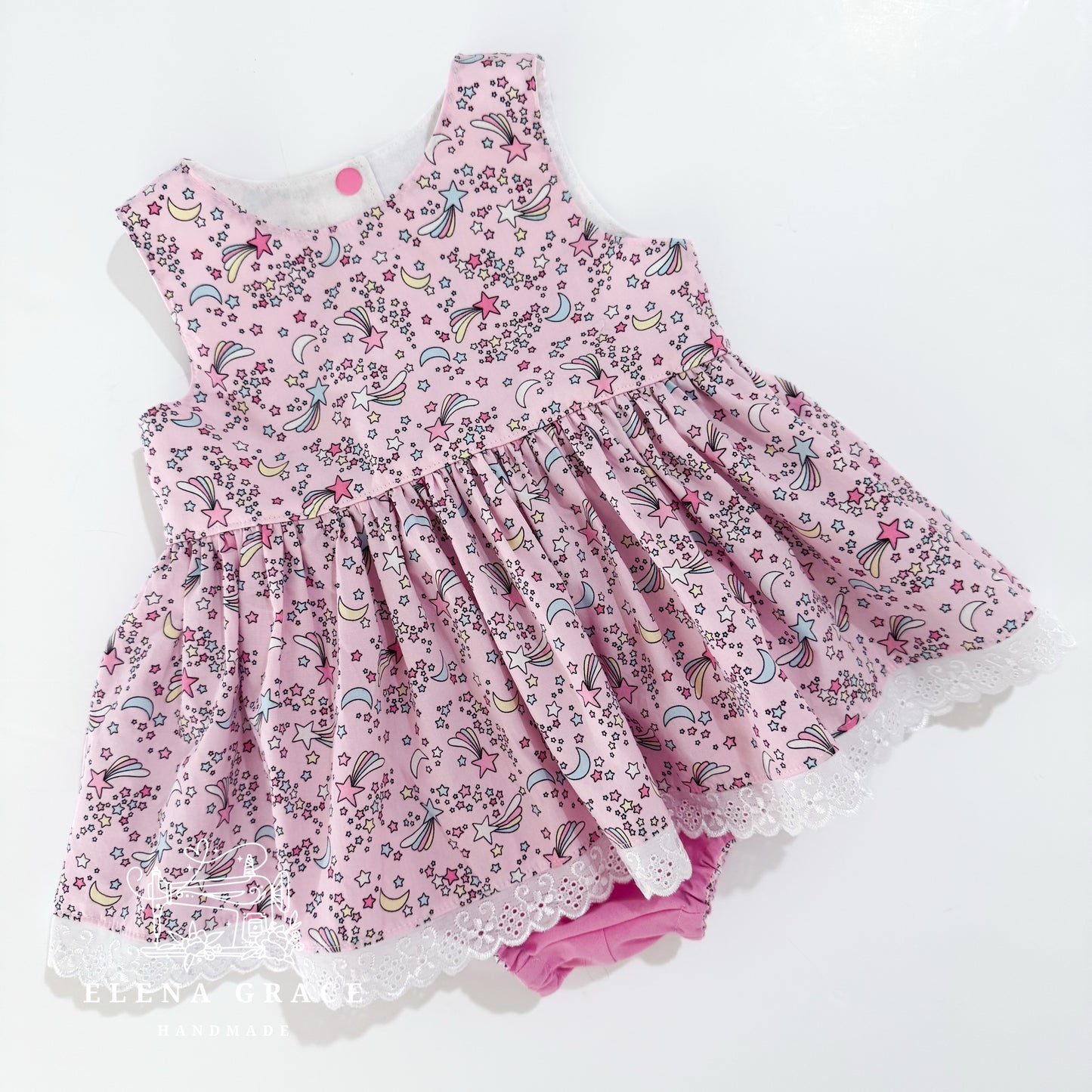 The Sleeveless Caroline / 12-18m "Shooting Stars"