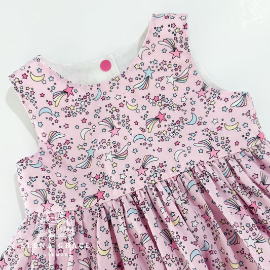 The Sleeveless Caroline / 12-18m "Shooting Stars"