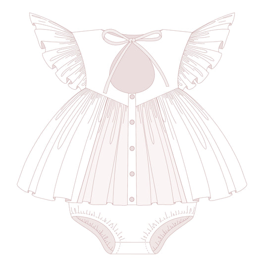 Custom Strawberry Taylor Dress & Bloomers | Harpers World