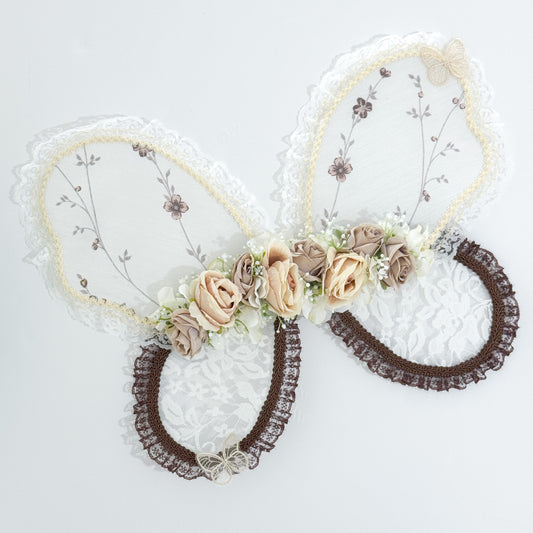 Nude/Brown Flower Fairy Wings