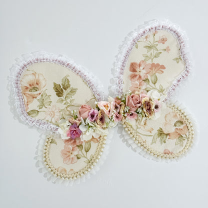 Pink Flower Fairy Wings