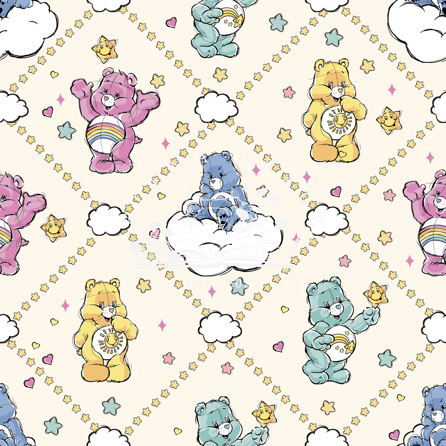 Printed Care Bears