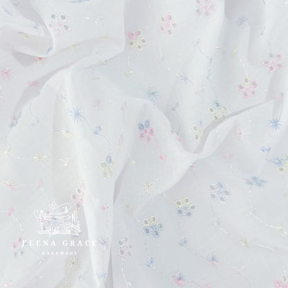 Pastel Broderie Blair Blouse Slot