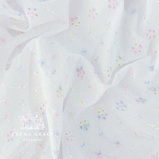 Pastel Broderie Blair Blouse Slot