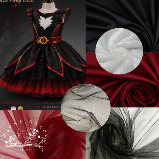 Custom "Shadow Sonic" Dress - Danielle