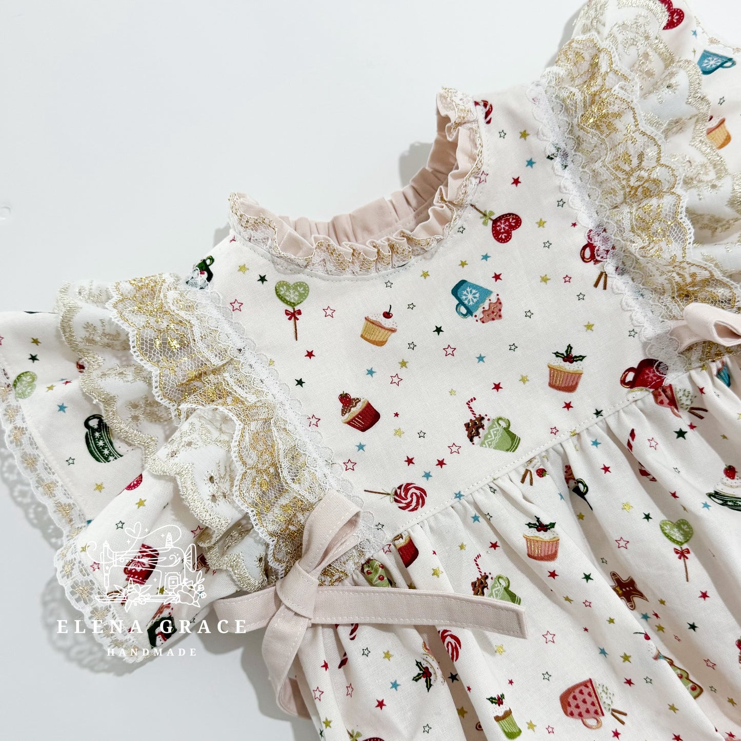 The Nora Romper " Sweet Treats" // 9-12m