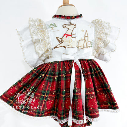 The Nora Two-Piece "Santa" // 2-3y