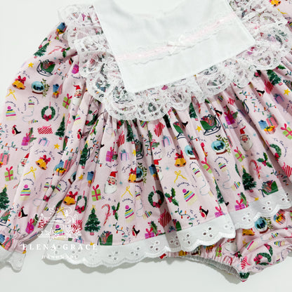 The Pink Santa Blair Two-Piece // 2-3y