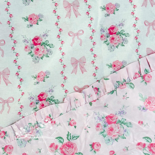 Pink Floral & Bows Sleeveless Caroline | SLOT