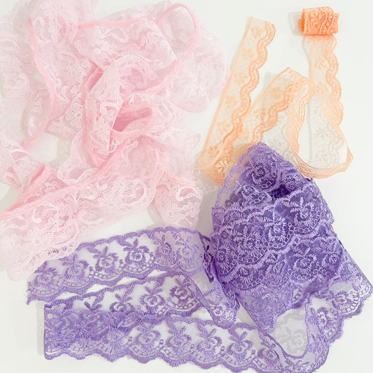 Coloured Lace Trim