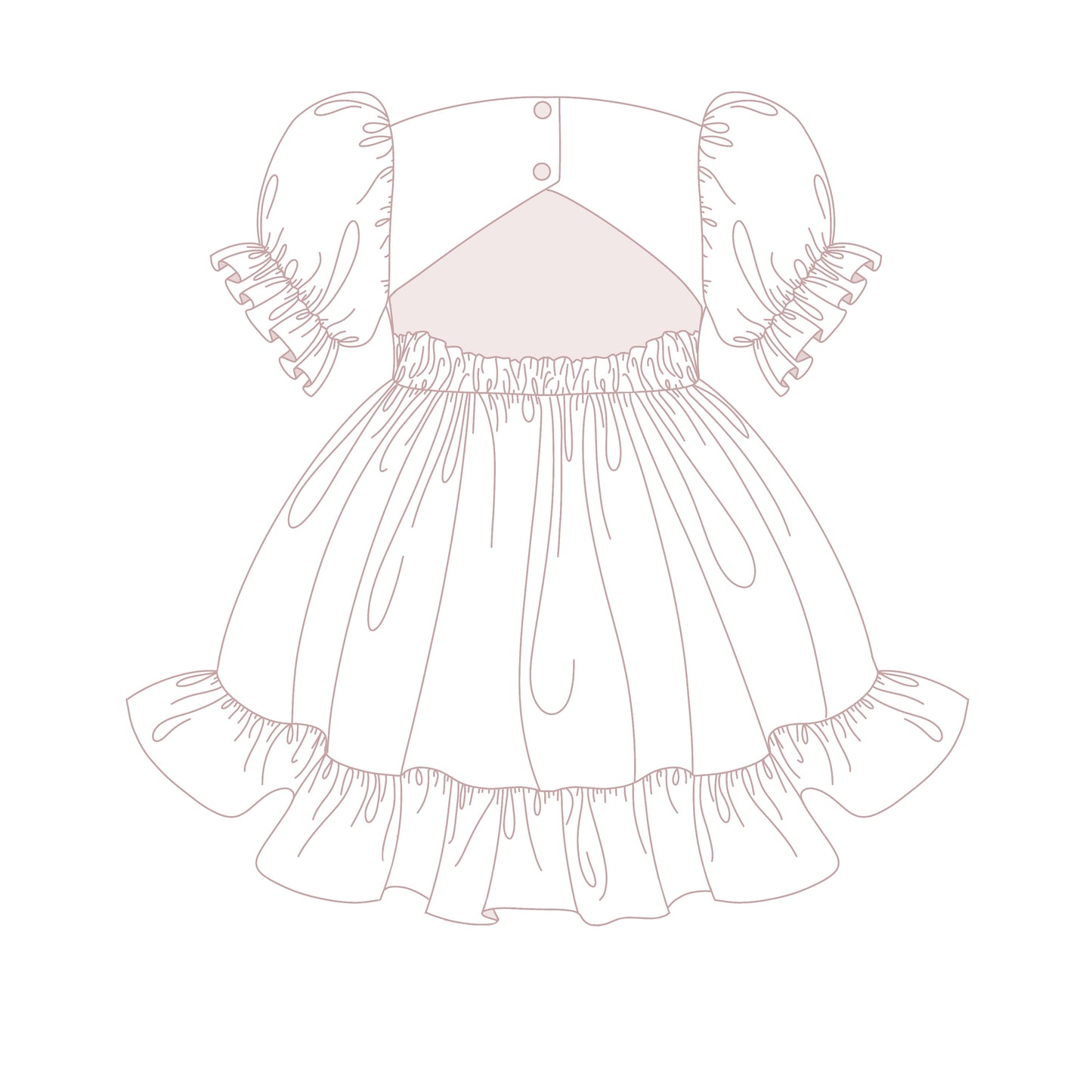 Custom Glinda, Luna & Marley Dress & Bloomers | Tiegan