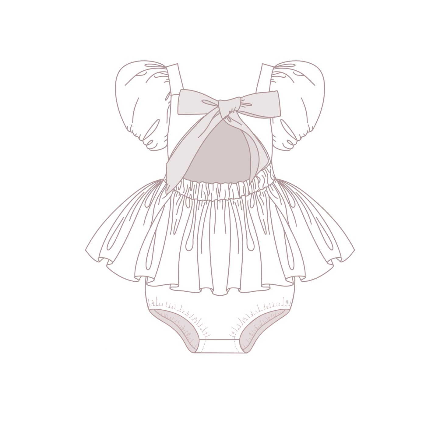 Custom Quinn Dress & Bloomers | Tiegan