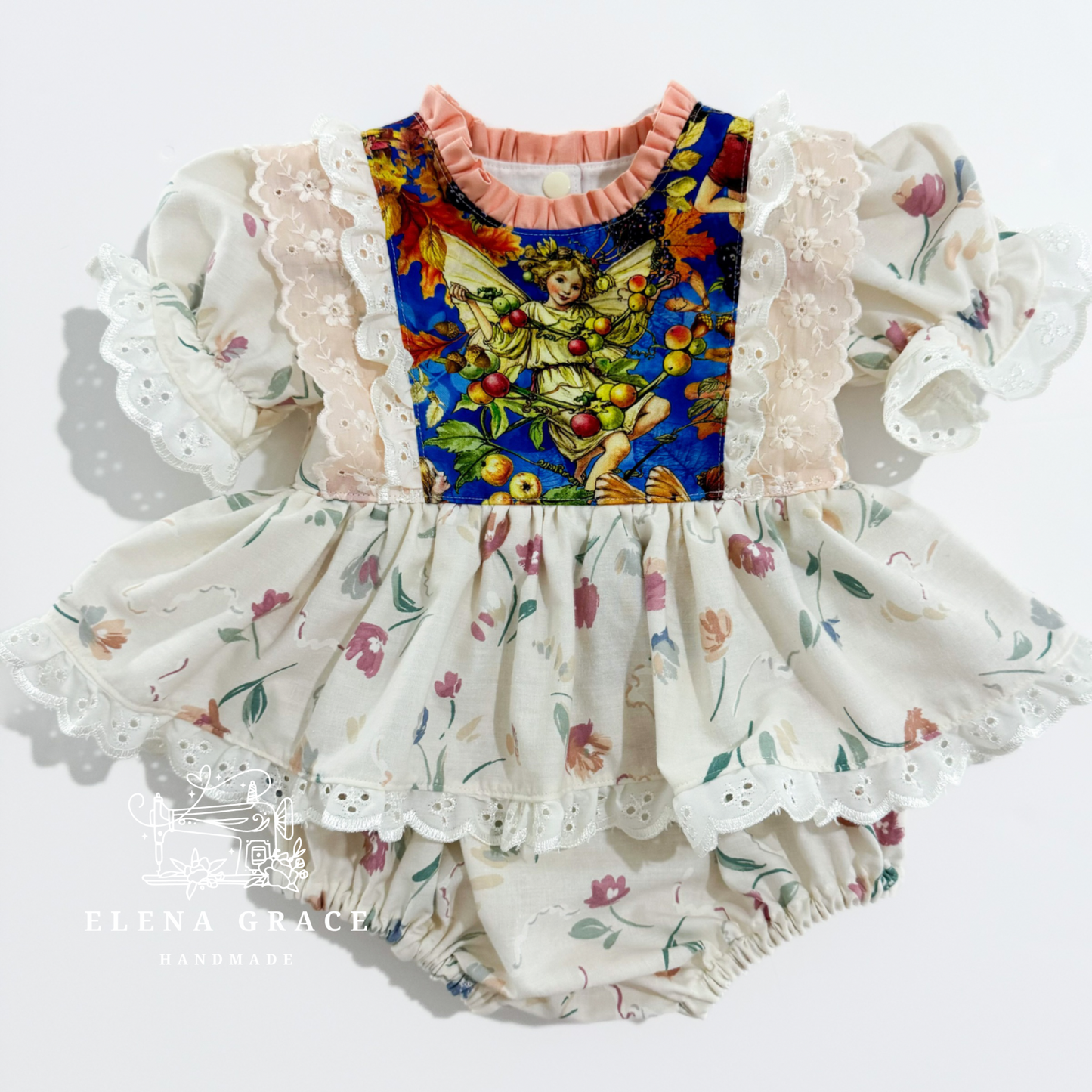 The Caroline Skirted Romper // 9-12m